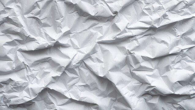 Crumpled texture background in white wheatpaste street poster style.