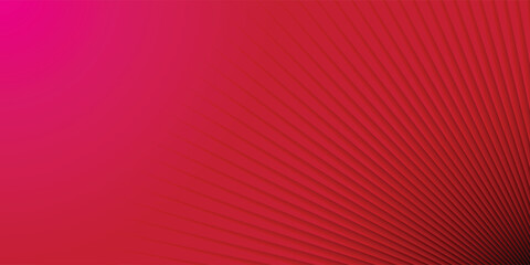 Abstract Sunburst on red pink gradient background. Corporate business presentation, print, base for banner, Vector illustration