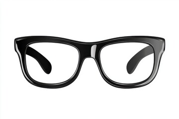 Fototapeta premium Black Smart Glasses Vector Silhouette Design Isolated on White Background