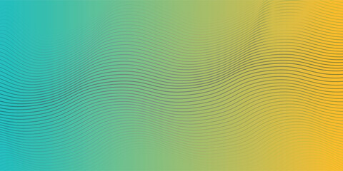 Obraz premium Modern wave curve abstract presentation background. Abstract decoration, pattern, halftone gradients, 3d Vector illustration. Dark blue background