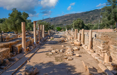 Nysa Ancient City in Sultanhisar district of Aydın Province of Turkey. Nysa on the Maeander in ancient Lydia, first was a greek city and later an roman city.
