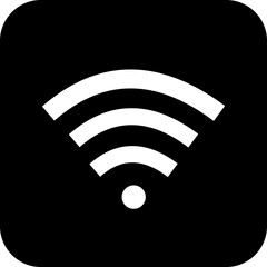 Wifi icon. Free sign isolated icon. wi-fi network . Public wifi area solid signs. icons wireless internet signal element flat symbols, an internet connection that enable remote internet access.