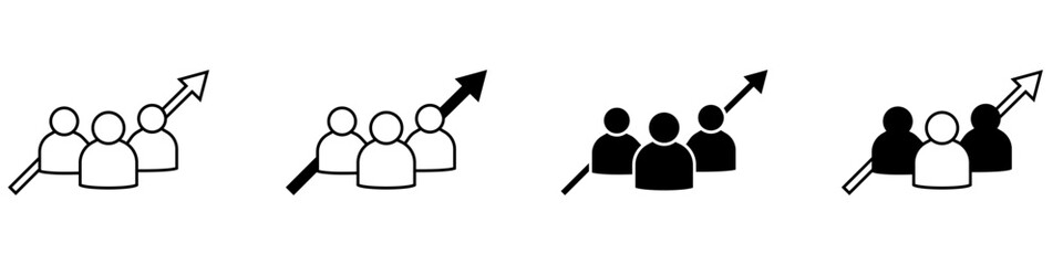 Team vector icon set. Teamwork illustration sign collection. Development  symbol. Progress  logo. 