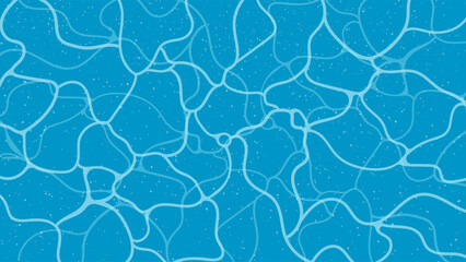 Blue water with wavy refreshing background with copy space
