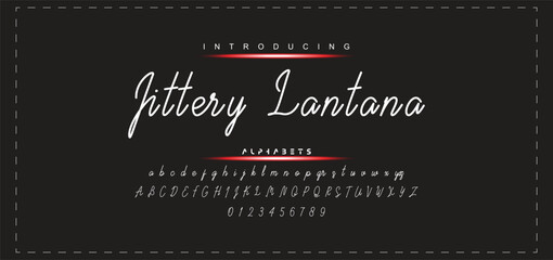 Hand drawn vector alphabet. Modern monoline signature script font. Elegant Signature Font. Best Alphabet Beautiful Calligraphy Signature Font