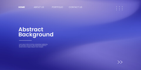 Fototapeta premium Navy blue gradient wave background. Light blue liquid background. Dark blue color. Landing page background. Modern design template for web cover, ad banner, poster, brochure, flyer.