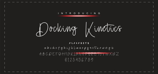 Hand drawn vector alphabet. Modern monoline signature script font. Elegant Signature Font. Best Alphabet Beautiful Calligraphy Signature Font