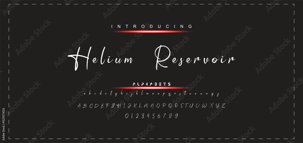 Fototapete hand drawn vector alphabet. modern monoline signature script font. elegant signature font. best alph