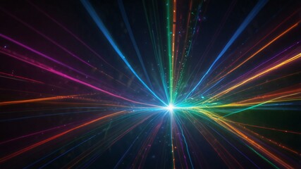 abstract background with multiple colorful rays