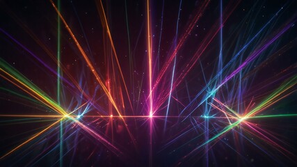 abstract background with multiple colorful rays
