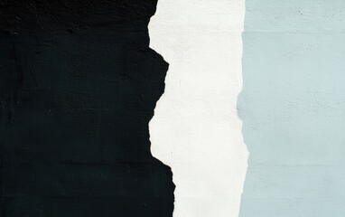 Fototapeta premium Abstract Close Up of Textured Black White and Pale Green Vertical Stripes