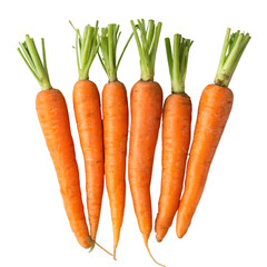 carrots isolated on white background