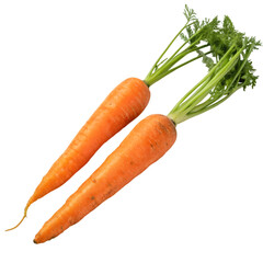 carrots isolated on white background