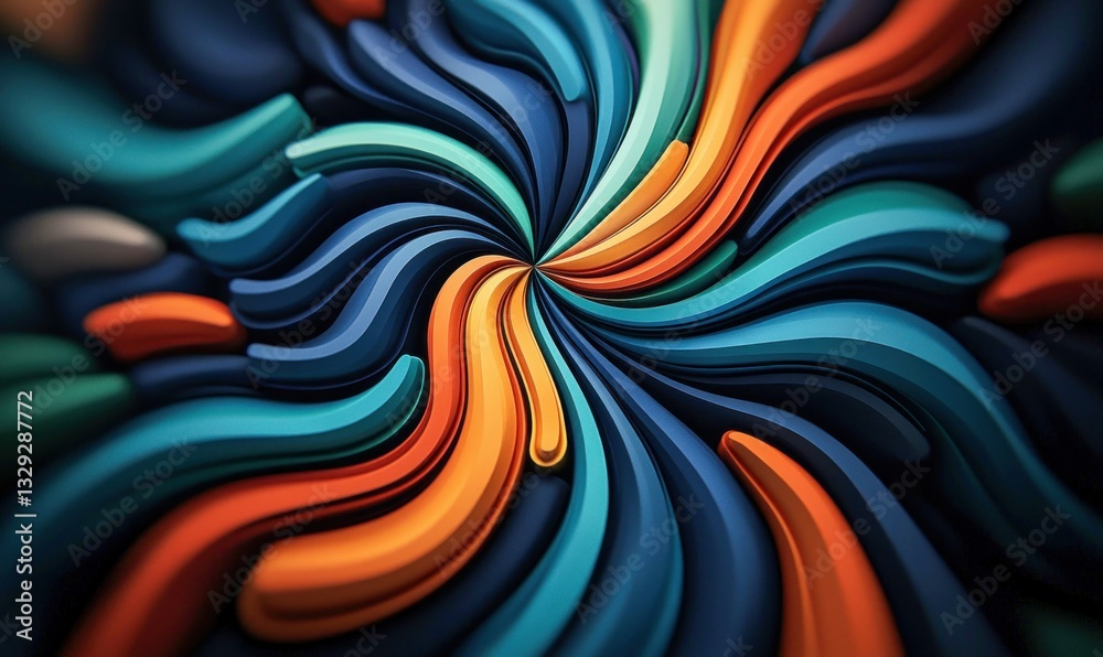 Poster a vibrant display of swirling colors creates an captivating abstract background with depth and motio