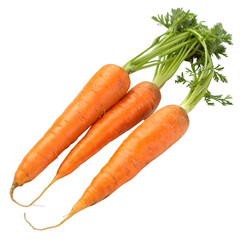 carrots isolated on white background