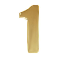 3D Golden Number 1