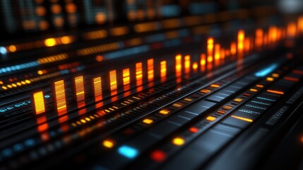 Advanced audio mixing console