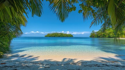 Tropical Island Paradise Beach View