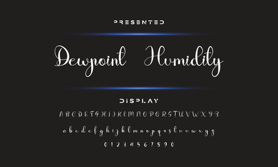 Hand drawn calligraphic vector monoline font. Distress signature letters. Modern script calligraphy type. ABC typography latin signature alphabet.