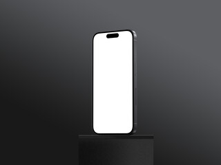 High quality realistic 3d render smartphone App promo ui ux screen mockup with transparent PNG