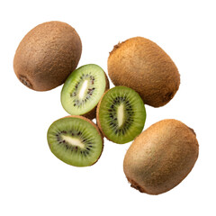 kiwi fruit on white background