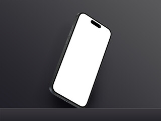 High quality realistic 3d render smartphone App promo ui ux screen mockup with transparent PNG