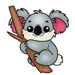Koala Animal clipart A-Z color 