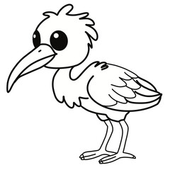 Animals a-z clipart ibis doodle 