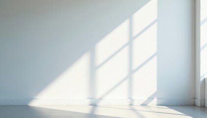 Obraz premium Deep, inky shadow with soft edges on whitewashed wall Natural, flowing form , flowing, backdrop, vintage