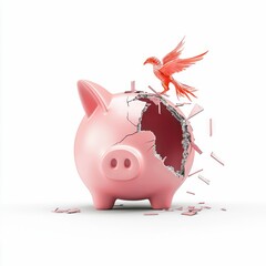 Obraz premium Phoenix Breaches Piggy Bank