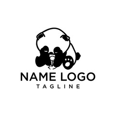 The panda sits hunched over with a serene look, perfect for brands that emphasize calm, introspection, or meditation.