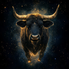 Naklejka premium Beautiful modern illustration of zodiac signs in astrological style, zodiac wheel horoscope, AI generated
