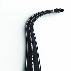 Naklejka premium Musical Road Ahead