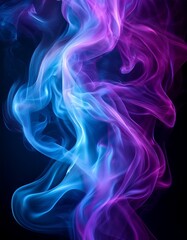 Naklejka premium Blue and Purple Ethereal Flame Texture