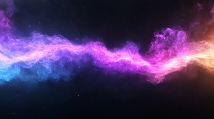 Obraz premium Colorful nebula in space showcases vibrant cosmic gas clouds and starlight