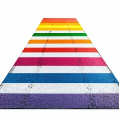 Colorful Rainbow Crosswalk