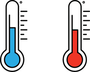 Thermometer icon set