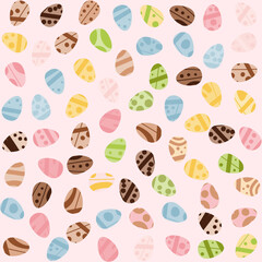Easter Eggs Vector Seamless Pattern 