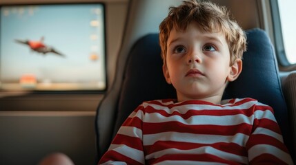 Young child relaxed and focused on playing a mobile game while seated comfortably in the backseat of a car during a family journey or road trip