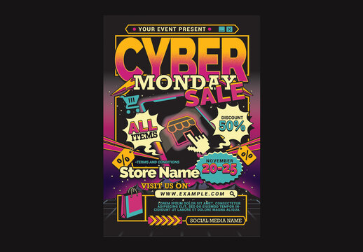 Cyber Monday Sale Flyer