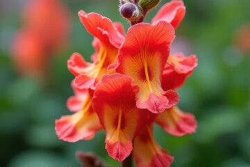 Flourishing Snapdragons Showcase Stunning Beauty Amidst Springtime Title: Enhanced Flower Description - Captivating Snapdragon...