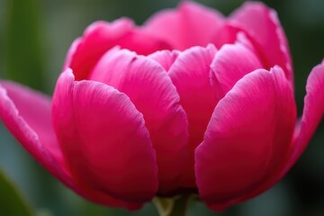 Obraz premium Vivid Peony Blooms Displaying Flamboyant Pink-Red Hues