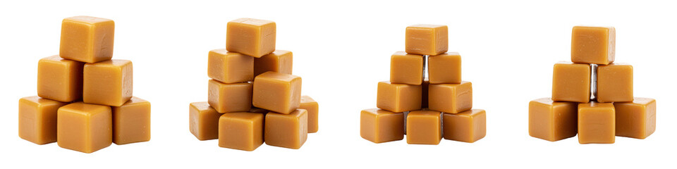 Stack of Caramel Cubes, Cut Out Set