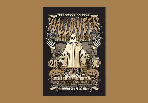 Halloween Night Party Flyer