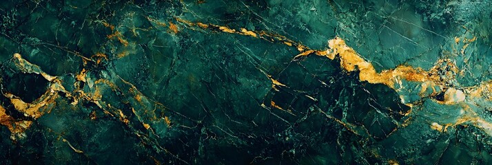 Elegant green and gold marble pattern showcasing natural stone textures and intricate veining