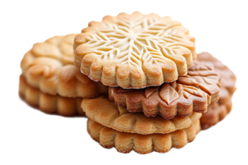 Delicious winter themed cookies with intricate designs