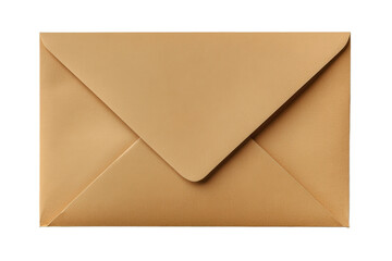 A plain brown envelope featuring a classic flap design