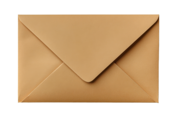A plain brown envelope featuring a classic flap design