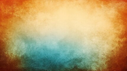 Obraz premium Abstract Orange and Teal Textured Background