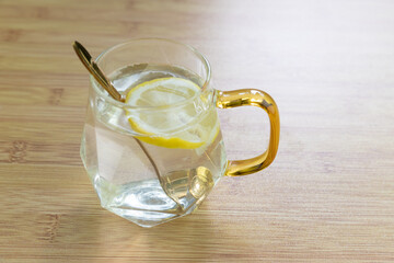 Lemonade in a transparent glass